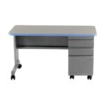 Smith System Single Pedestal Cascade Teacher Desks-Box/Box/File