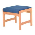 Wooden Mallet Dakota Wave Designer Fabric Wave Benches