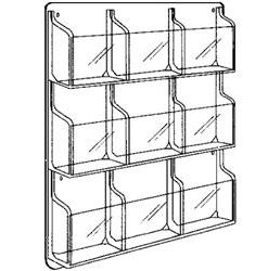 Safco® Reveal 9-pocket (3 Filas De 3) Visualizador De Literatura