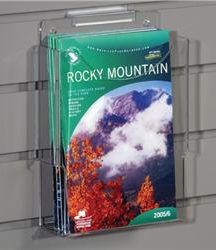 Extra-Deep Acrylic Slatwall Trifold Holder Deep pocket displays more trifolds in the same amount of space Holds any 4"W literature